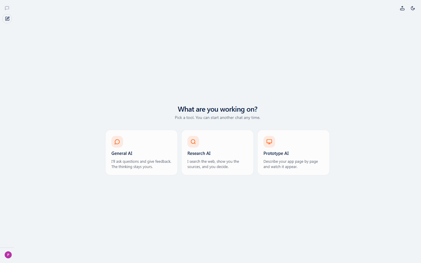 IGNITE AI Platform screenshot: Choose a Tool